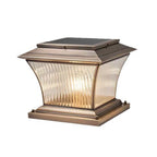 Waterproof Copper Outdoor Pillar Light European style