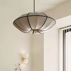 Fabric Shade Pendant Light Nordic Vintage Lantern Ceiling Light