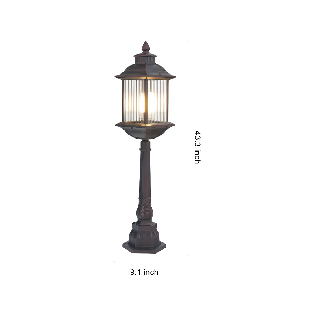 LED Post Light E26 Base Outdoor Garden Post Landscape Light