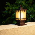 Metal Post Lights Waterproof LED Outdoor Vintage Garden Pillar Light