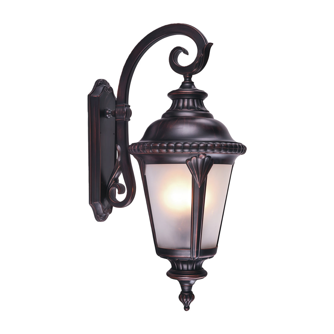 Vintage Outdoor Sconce Black Aluminum Body Waterproof Lamp