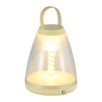 Portable Battery Powered Outdoor Table Lamps Spiral LED Portable Lamp