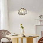 Transparent Glass Pendant light Nordic Hand Blown Textured
