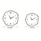 Tree Stump Wall Clock Farmhouse Wood Slice LED Light