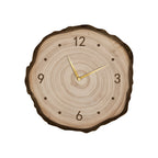 Tree Stump Wall Clock Farmhouse Wood Slice LED Light