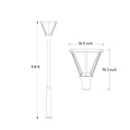 Minimalist LED Post For Outdoor Light Modern