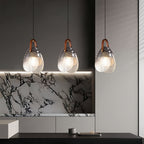 Hanging Glass Pendant Lights Nordic LED Pearl Shell Ceiling Light