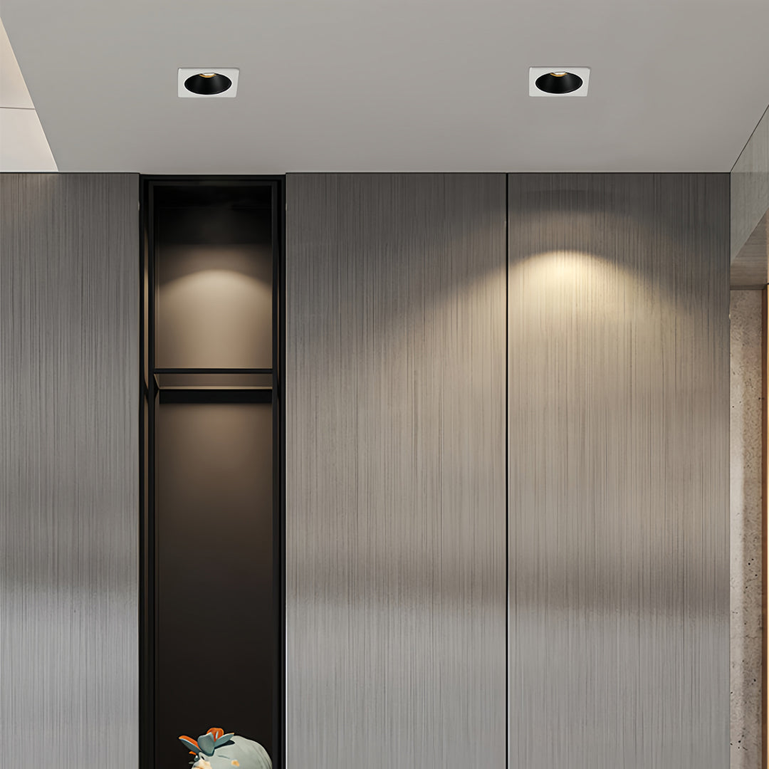 Square Downlight Minimalist Sleek Modern Recessed Grid Ceiling Light