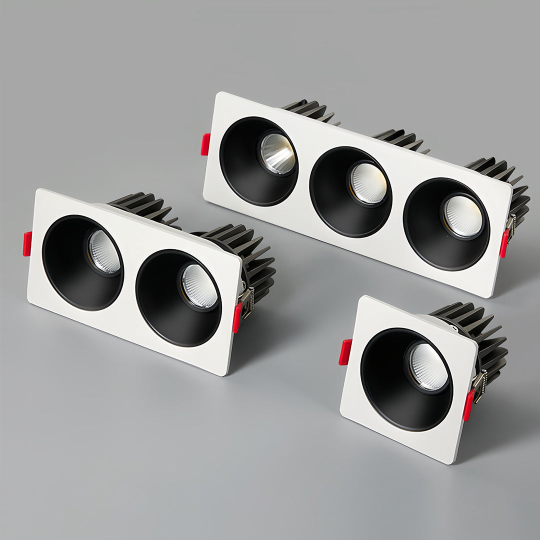 Square Downlight Minimalist Sleek Modern Recessed Grid Ceiling Light