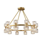 Circles Spotlights Industrial Brass Chandeliers LED Ceiling Light