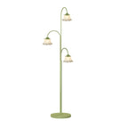 Tulip Floor Light French Three‑light Arc Iron Lamp