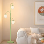 Tulip Floor Light French Three‑light Arc Iron Lamp