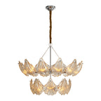 Modern Large Chandeliers Luxury Copper Glass Ceiling Light