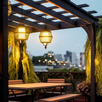 Japanese Lantern Pendant Light Outdoor Waterproof Ceiling Light
