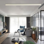 [Open-Box]White Minimalist Strip Stepless Dimming LED Modern Ceiling Light with Remote Control