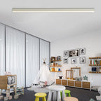 [Open-Box]White Minimalist Strip Stepless Dimming LED Modern Ceiling Light with Remote Control