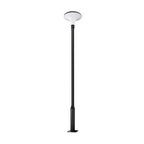 UFO Solar Street Light Waterproof Solar Powered Black LED Pole Lamp