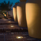 Recessed Deck Step Lights Modern Black LED Metal Light