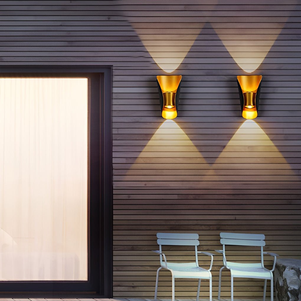Small up down Wall Lights Simple Outdoor Waterproof Light