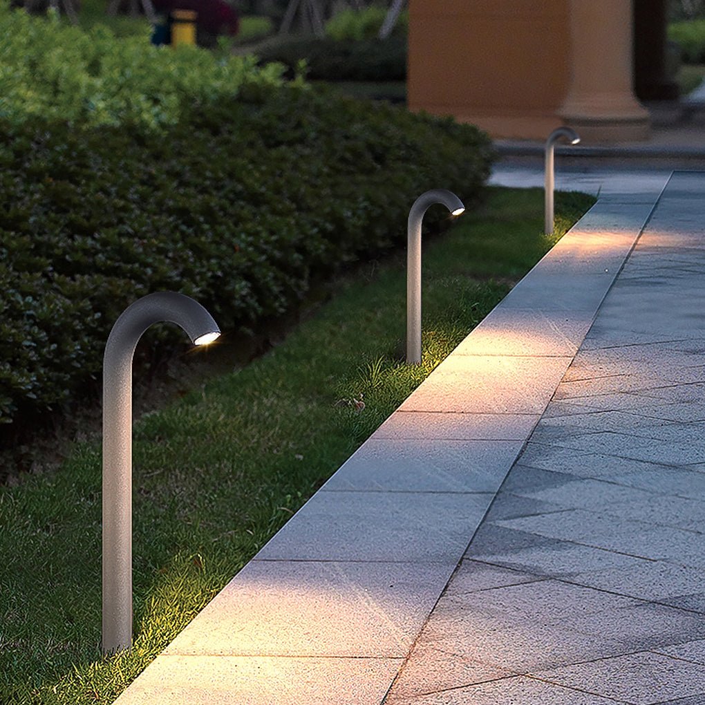 Curved Arch Aluminum LED Outdoor Light for Paths and Gardens