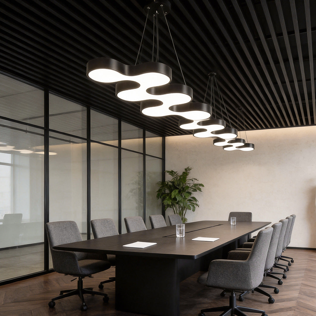 Unique Modern Chandelier S-Shaped Coral Design LED Light