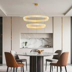 Crystal Round Chandelier American Creative Ceiling Light