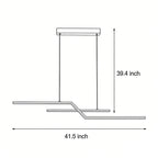 Unique Pendant Lighting Modern Linear Silicone Ceiling Light