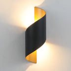 [Open-Box] Unique Spiral Design LED Waterproof Two-way Luminous Wall Light for Aisle Balcony