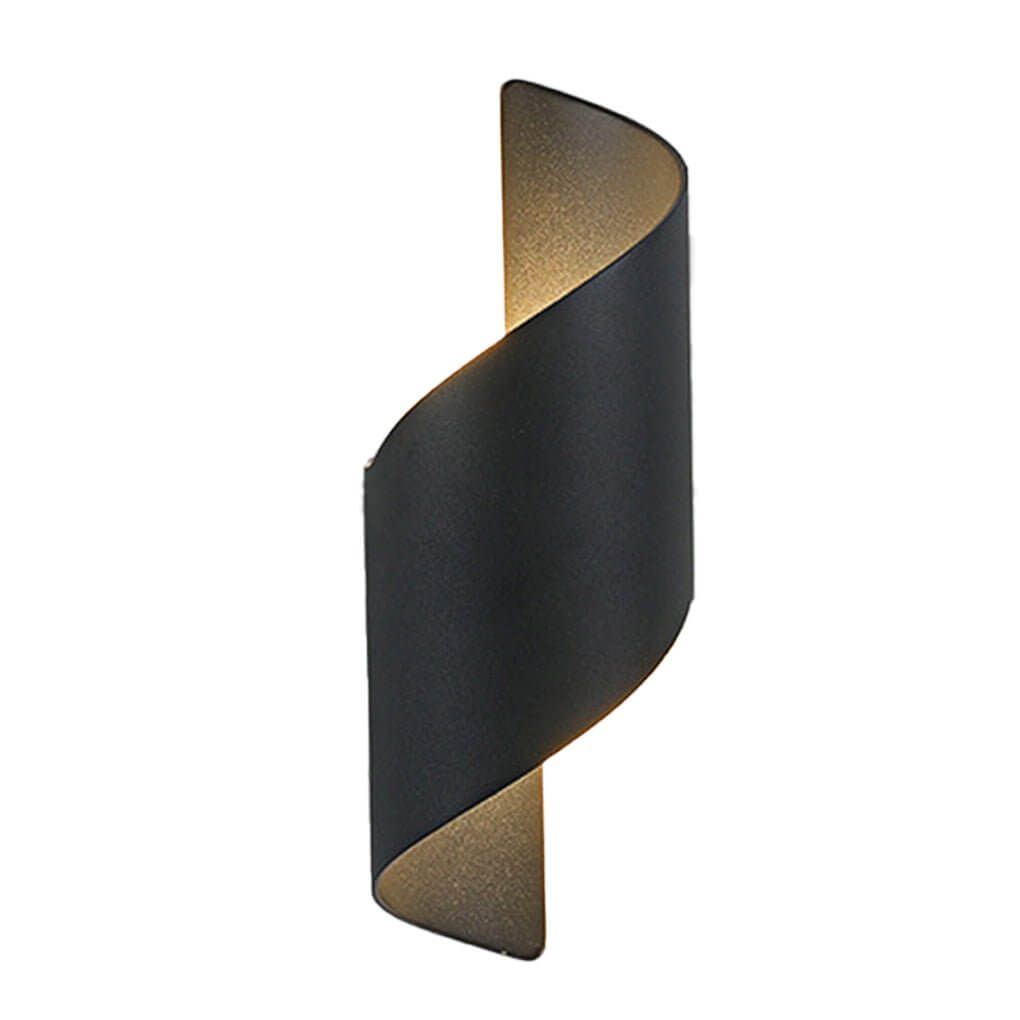 Modern Spiral Wall Light Dual-Sided Lighting LED Waterproof Light