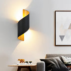 [Open-Box] Unique Spiral Design LED Waterproof Two-way Luminous Wall Light for Aisle Balcony