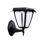 Outdoor Wall Lighting Black Waterproof Solar Lamp