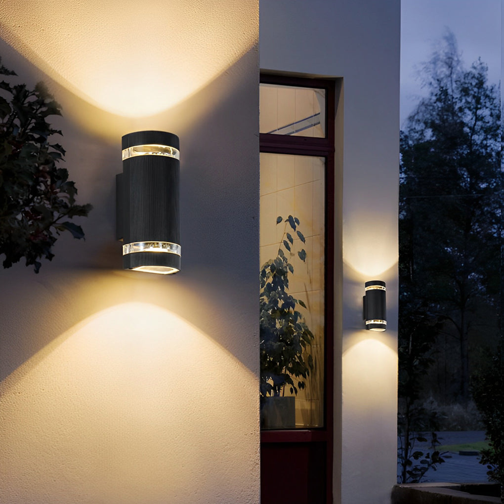 Up and down Light Wall Sconce Black Outdoor Waterproof Light