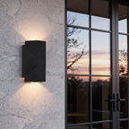 Up Down Sconce Outdoor Adjustable Waterproof Black Lamp