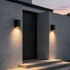 Up Down Sconce Outdoor Adjustable Waterproof Black Lamp