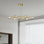 Modern LED Chandelier Full Spectrum Magic Bean Glass Light