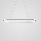 Rectangular Curves Dining Room Chandeliers Metal Modernist Pendant Lighting