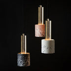 Cylinder Concrete LED Electroplated Nordic Pendant Light