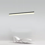 Modern Aluminum Acrylic Pendant Lights Elongated Linear Ceiling Lights