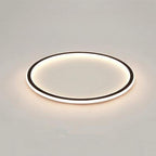 Modern Porch Lighting Set: Black LED Flush Mount & Wall Sconce