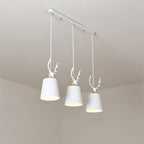 3 Light Antler Design LED Country Chandeliers Hanging Ceiling Lights