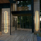 Long Outdoor Wall Lights Waterproof LED Metal Light