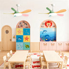 5 Blade Ceiling Fan with Light Abs Blades Metal Body Fan Light