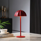 Iron Table Lamps Minimalist Mushroom Cordless Rechargeable Metal Lamp