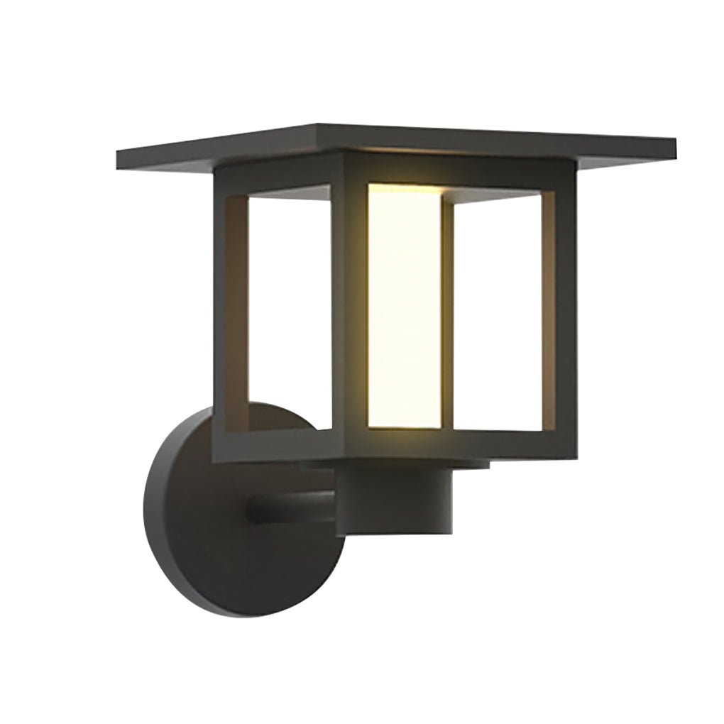 Wide Top LED Post Lights with Rain Shield & Hollow Interior Dual Power Options