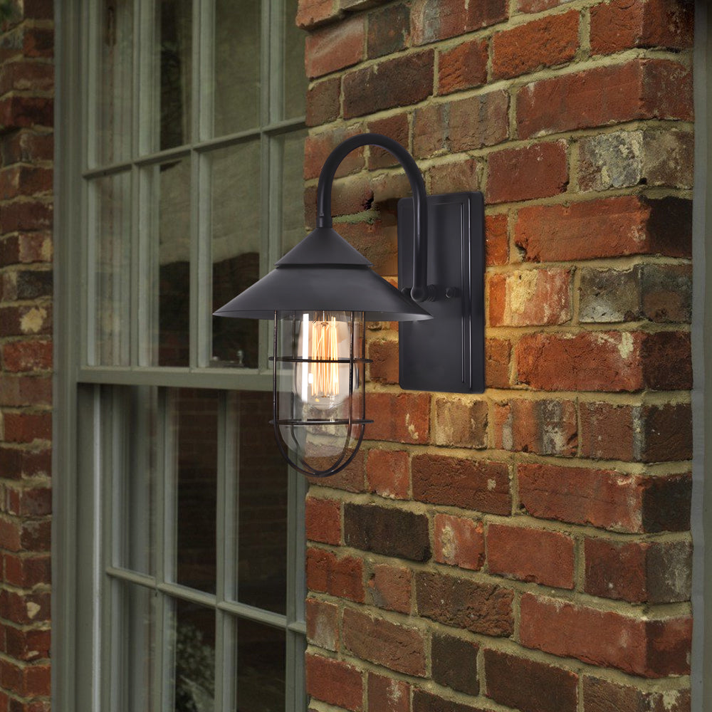 Barn Wall Light Retro Waterproof Black Outdoor Light