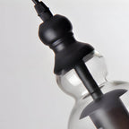 Vintage Chimes-Inspired Iron and Glass Pendant Light