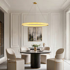 Circular Modern Chandelier Luxury Copper Ceiling Light