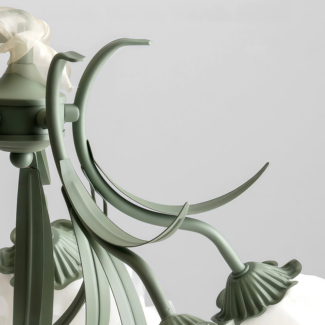 Vintage Flower Chandelier Gorgeous Lily of the Valley Ceiling Light