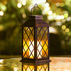 Vintage Garden Lanterns Italian Bronze Solar Outdoor Light
