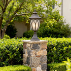 Garden Pillar Lights Weather-Resistant Outdoor Column Head Light